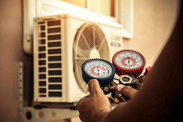 Professional Air Conditioning Service technician working in Narberth, PA